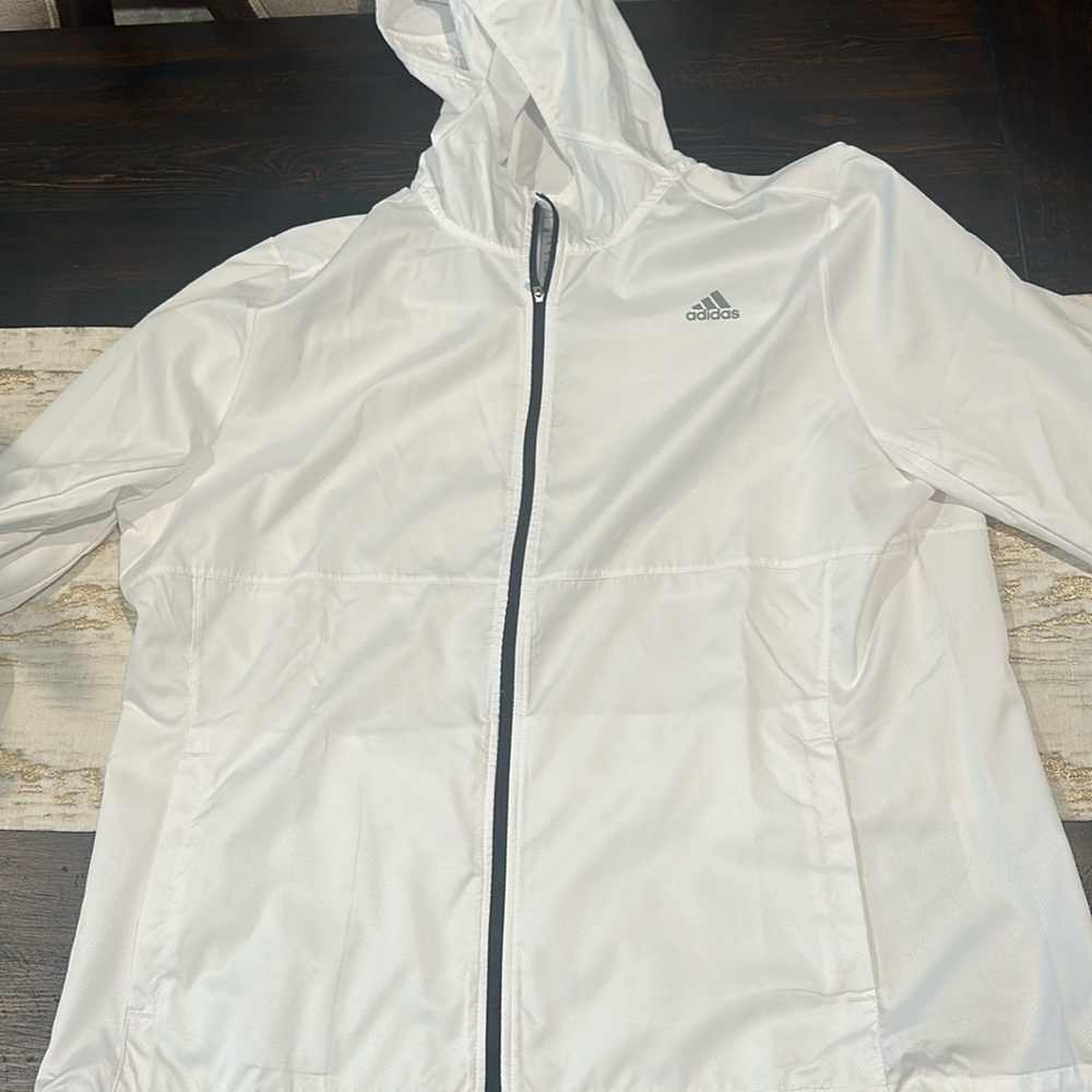 Women’s adidas hooded running windbreaker size xl